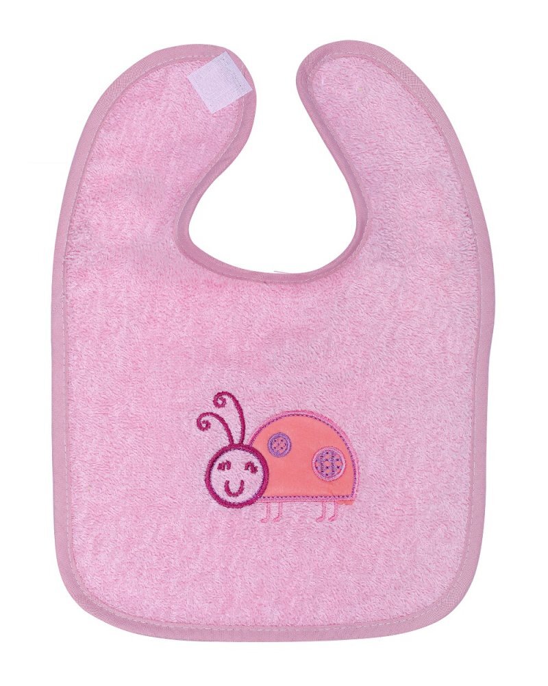 DUETBABY Set 2 Bavete din bumbac cu inchidere tip Velcro Pink