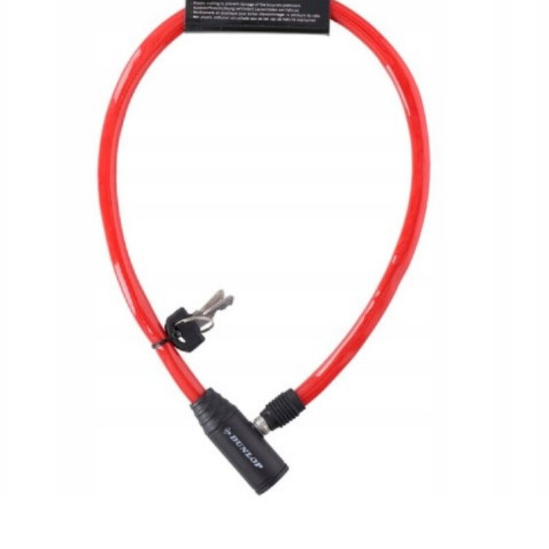 Dunlop Antifurt bicicleta Rosu 4x650 mm