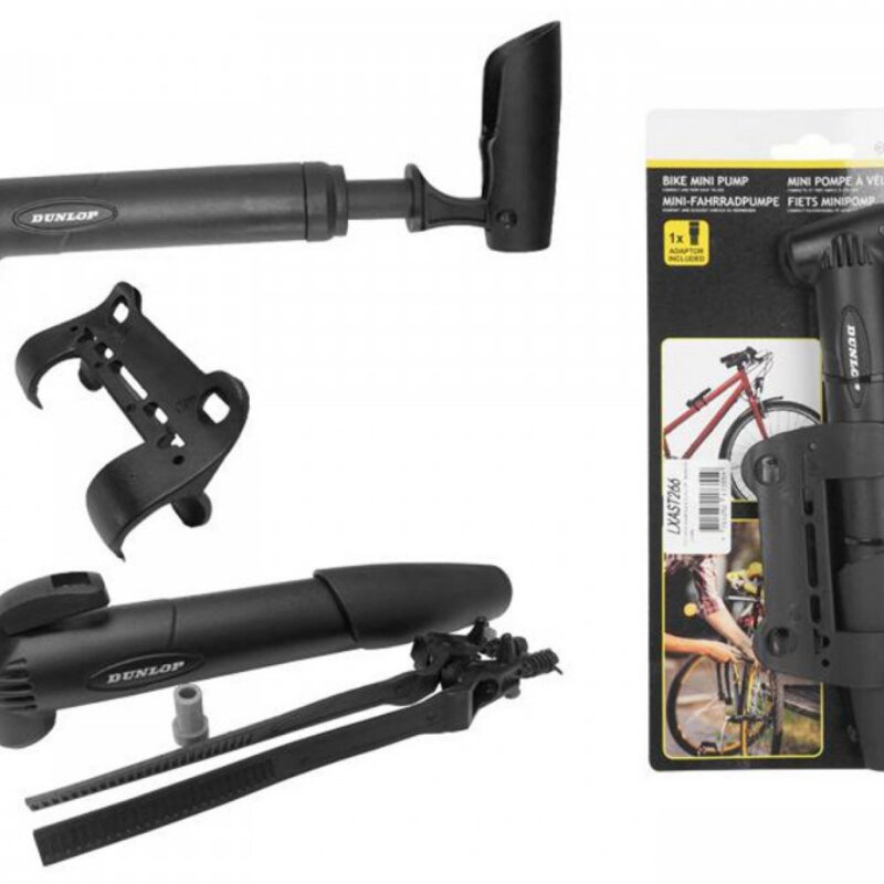 Dunlop Mini pompa pentru biciclete cu prindere pe cadru