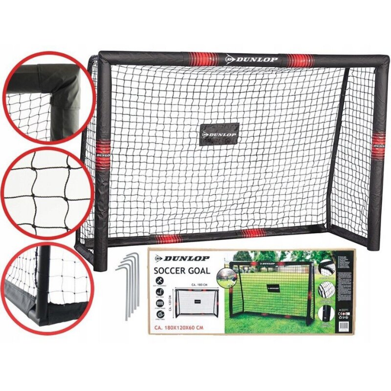 Dunlop Poarta de fotbal 180x120x60 cm