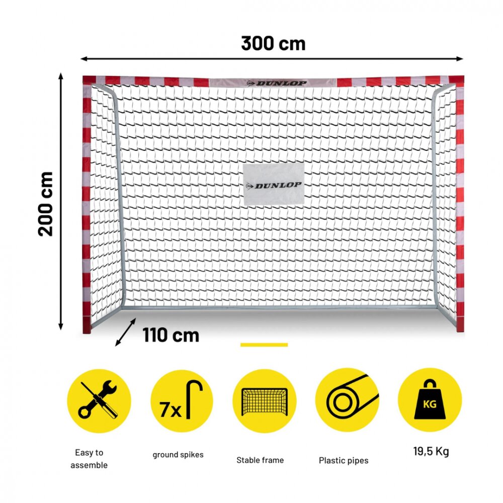 Dunlop Poarta de fotbal 300x200x110 cm
