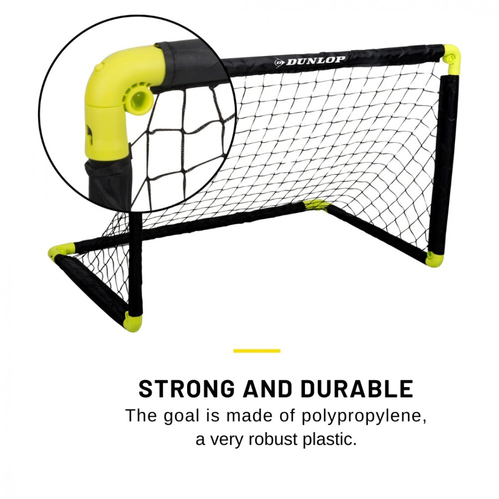 Dunlop Poarta de fotbal pliabila 90x59x61 cm
