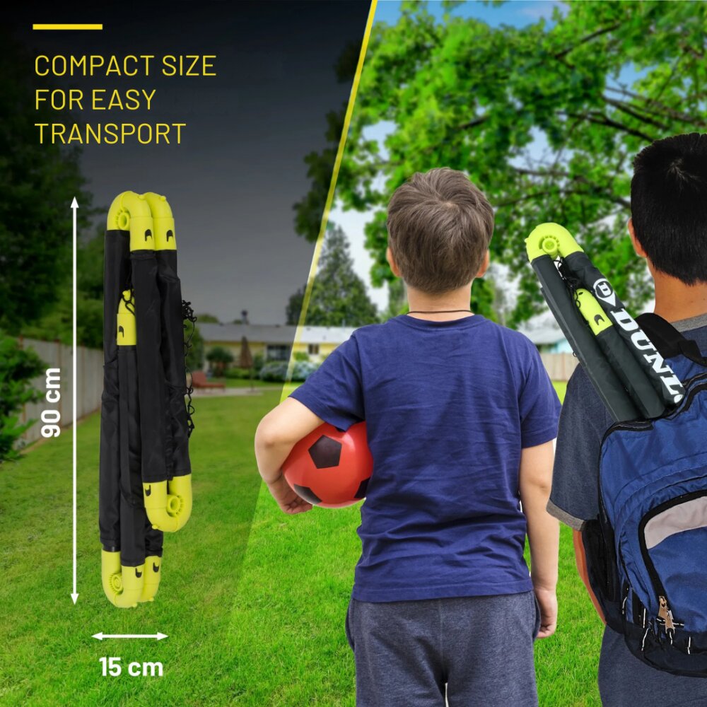 Dunlop Poarta de fotbal pliabila 90x59x61 cm