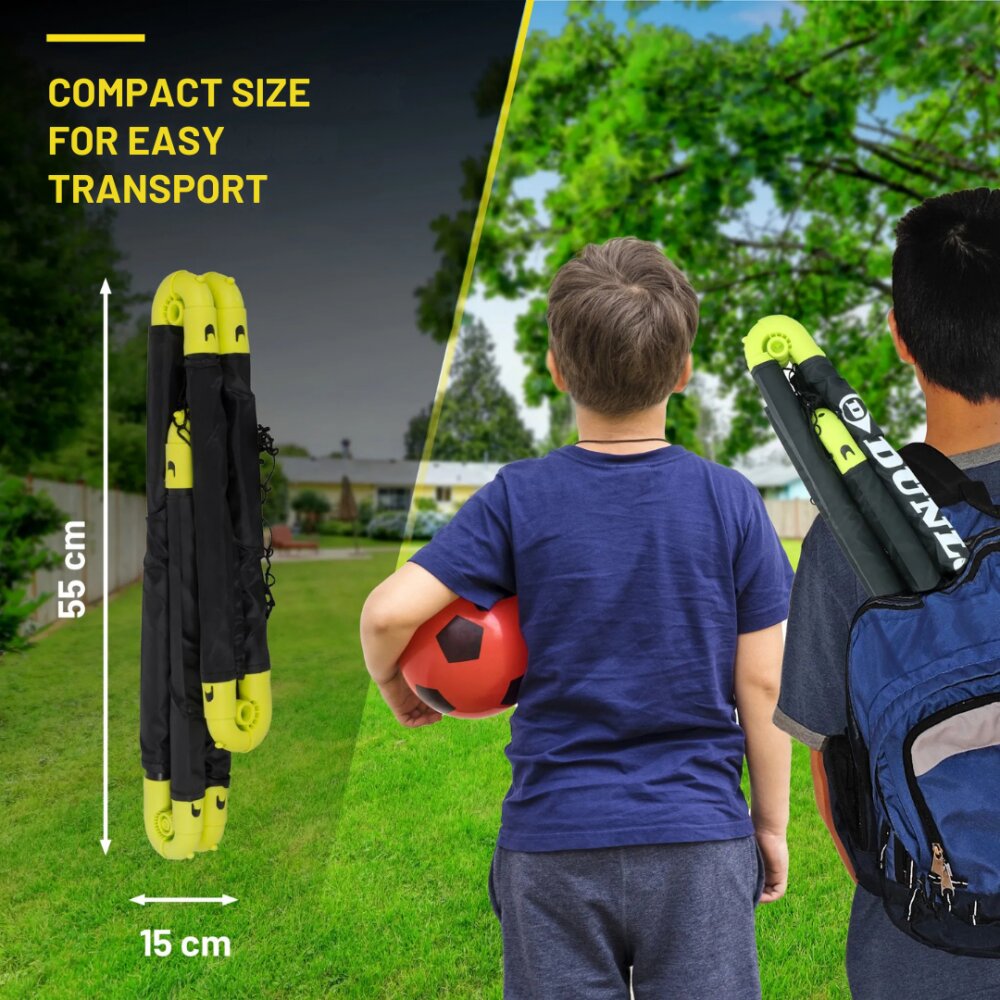 Dunlop Set 2 porti de fotbal pliabile 50x44x44
