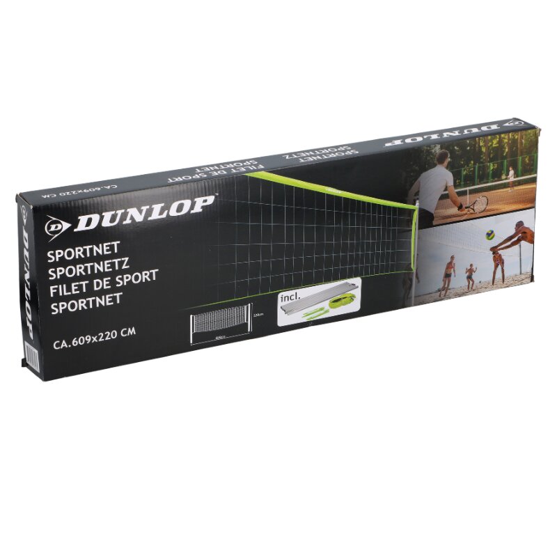 Dunlop Set plasa sport 609 x 220 cm pentru volei tenis badminton