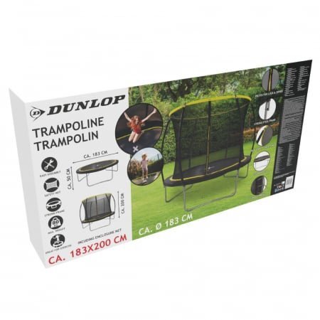 Dunlop Trambulina cu plasa de siguranta 183x50 cm
