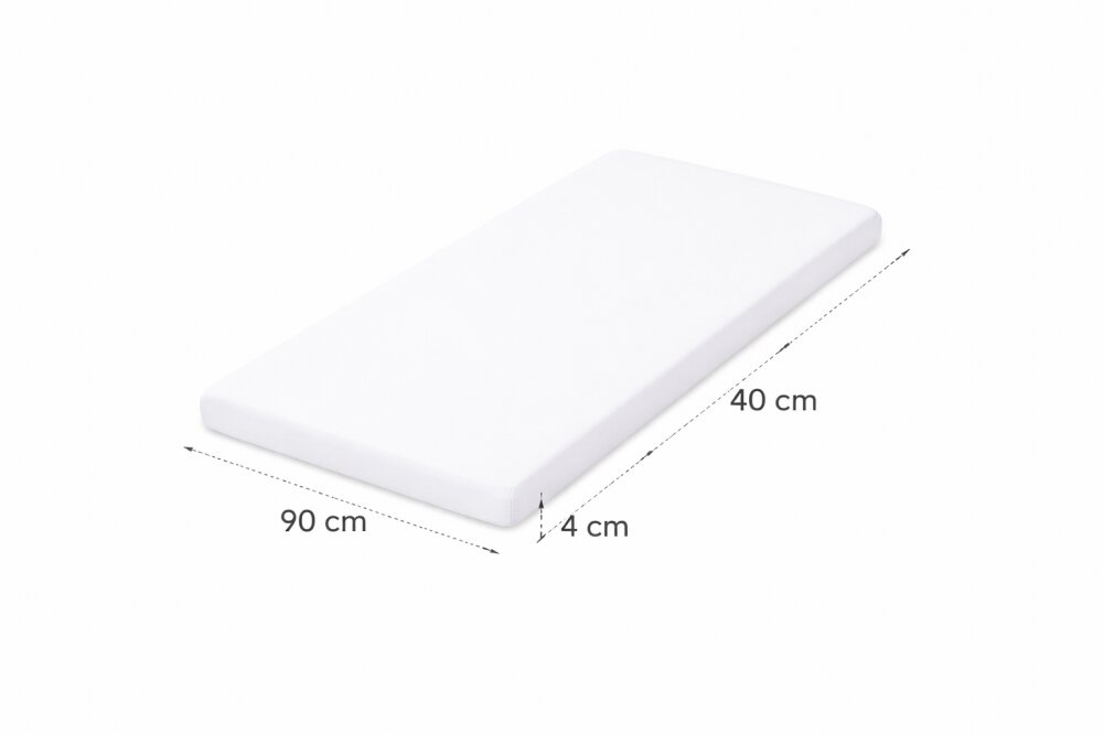 E-Kids Saltea Basic din spuma poliuretanica pentru leagan sau patut co-sleeper 90x40x4 cm