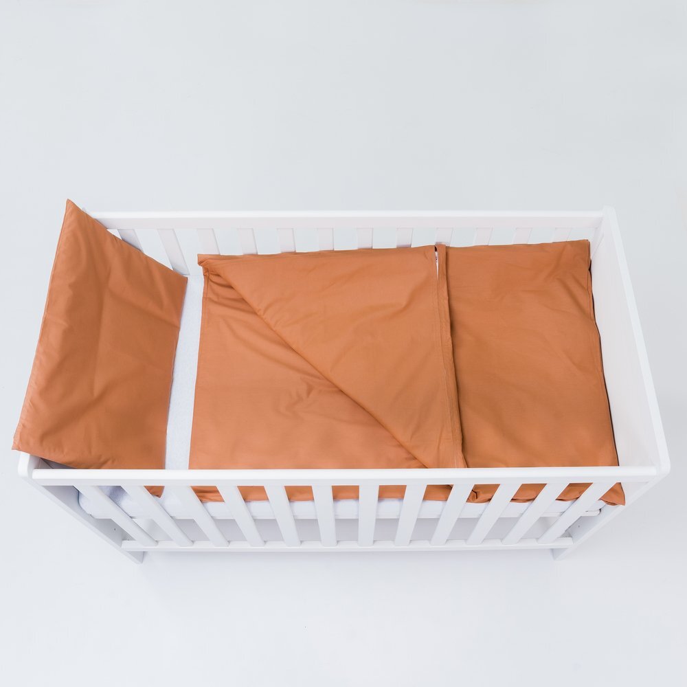 E-Kids Set lenjerie pentru patut cu 6 piese din bumbac 120x60 cm Brown