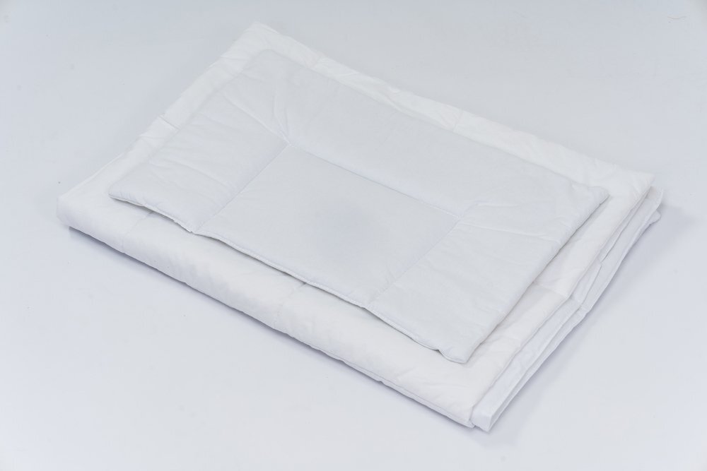 E-Kids Set lenjerie pentru patut cu 6 piese din bumbac 120x60 cm White