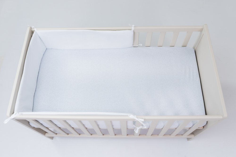 E-Kids Set lenjerie pentru patut cu 6 piese din bumbac 120x60 cm White