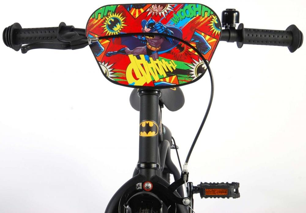 EandL Cycles Bicicleta pentru copii EL Batman 16 inch frana de mana pe ambele roti scaun si ghidon reglabil spite roti gonflabile