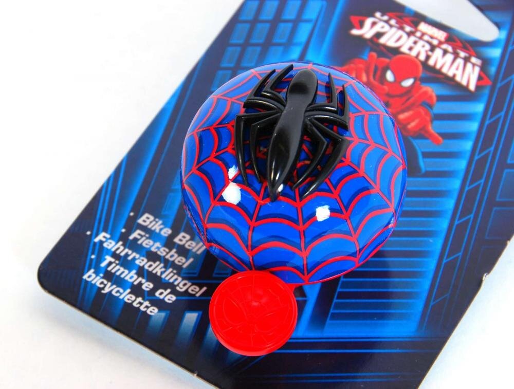 EandL Cycles Clopoel biciclet EL Spiderman metalic compatibil cu majoritatea ghidoanelor sunet puternic