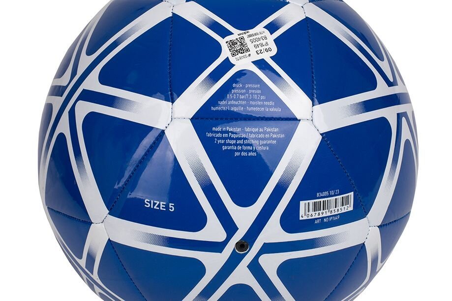 EandL Cycles Mingie de fotbal Adidas Starlancer albastru cu alb marimea 5