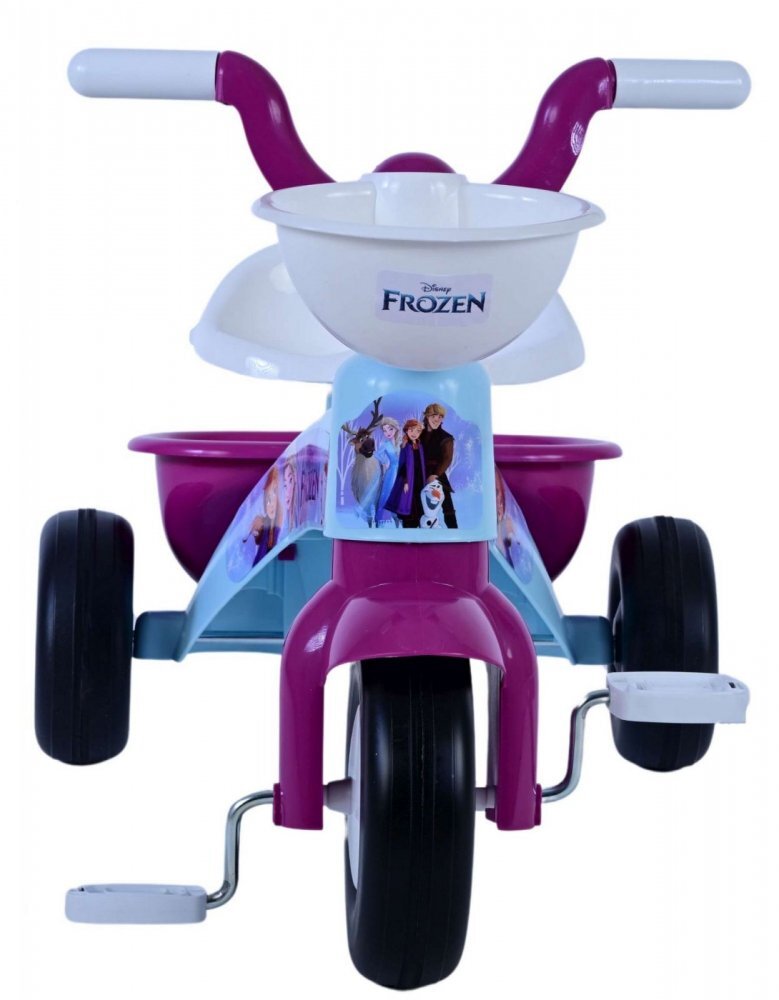 EandL Cycles Tricicleta pentru copii Disney Frozen varsta 1-3 ani cos transport pe ghidon greutate maxima admisa 25 kg
