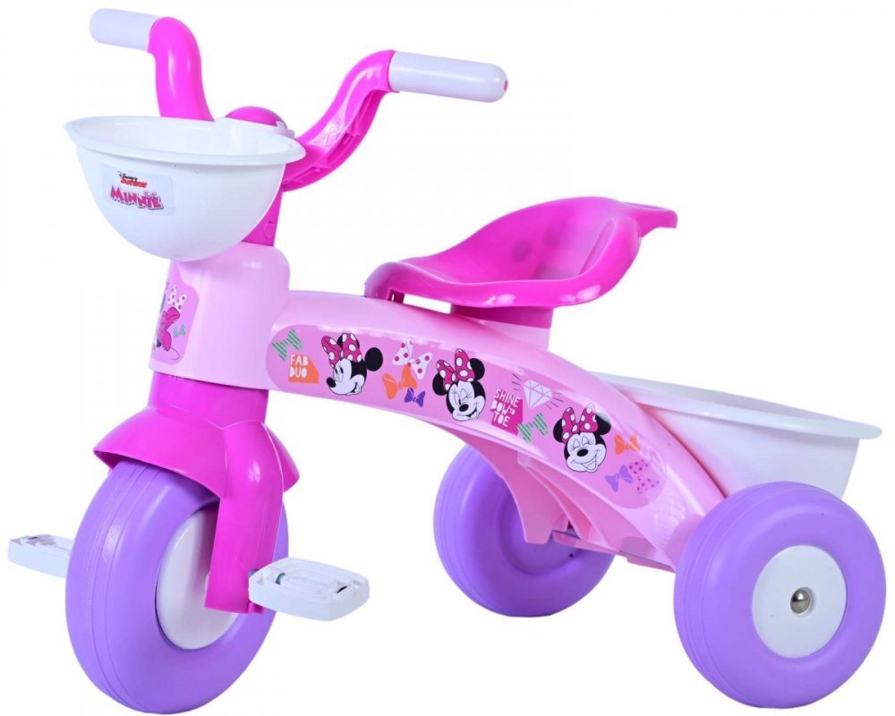 EandL Cycles Tricicleta pentru copii Minnie varsta 1-3 ani cos transport pe ghidon greutate maxima admisa 25 kg