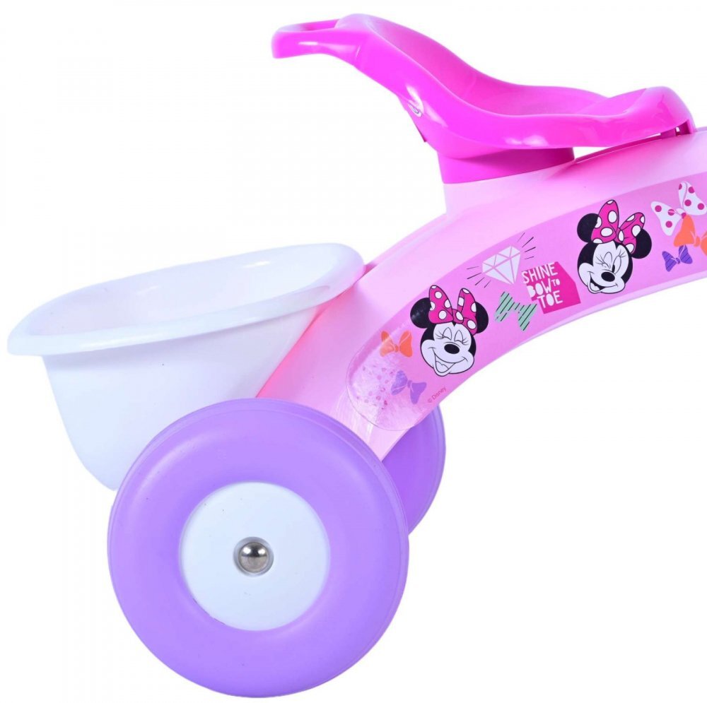 EandL Cycles Tricicleta pentru copii Minnie varsta 1-3 ani cos transport pe ghidon greutate maxima admisa 25 kg