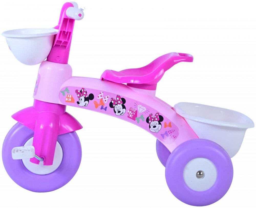 EandL Cycles Tricicleta pentru copii Minnie varsta 1-3 ani cos transport pe ghidon greutate maxima admisa 25 kg