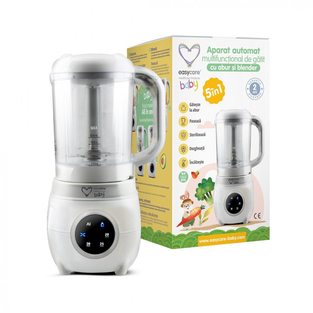 EASYCARE BABY Aparat automat multifunctional de gatit cu aburi si blender 5 in 1