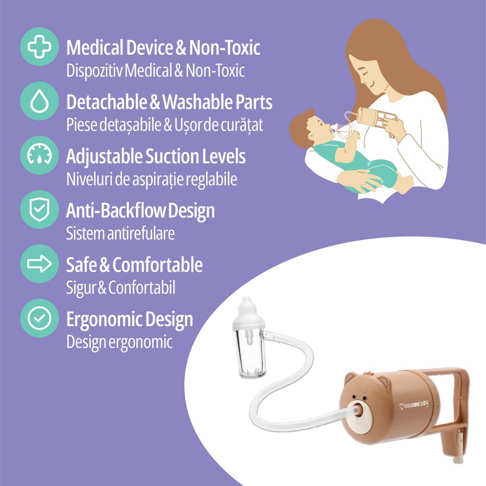 EASYCARE BABY Aspirator nazal cu pompa manuala
