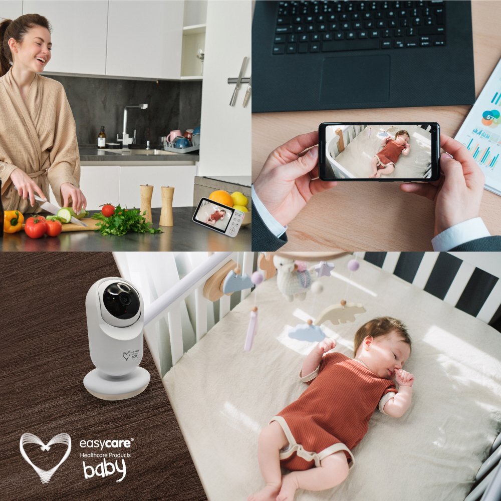 EASYCARE BABY Baby Monitor si camera WiFi audio-video 2 in 1 cu aplicatie