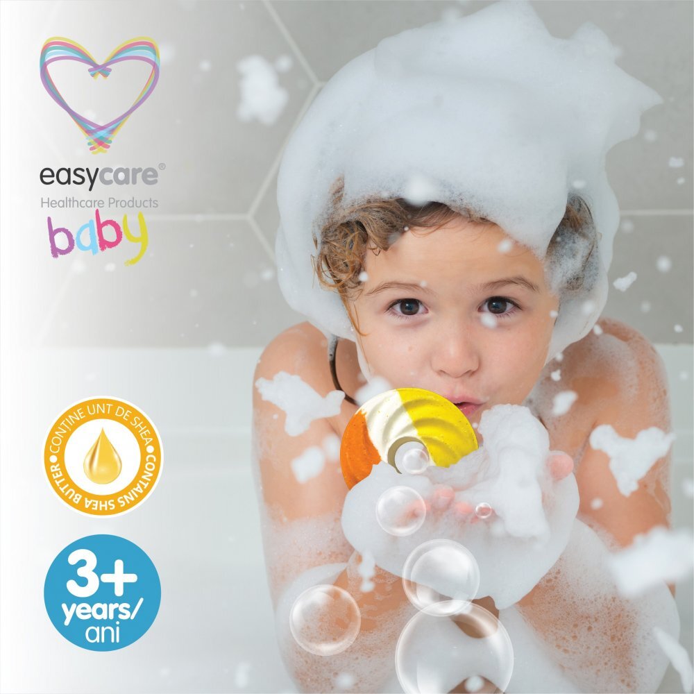 EASYCARE BABY Bomba de baie cu baloane de sapun Disc cu parfum de pepene galben 100g
