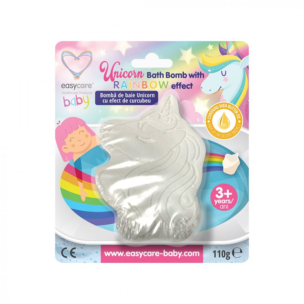 EASYCARE BABY Bomba de baie cu efect de curcubeu Unicorn 110g