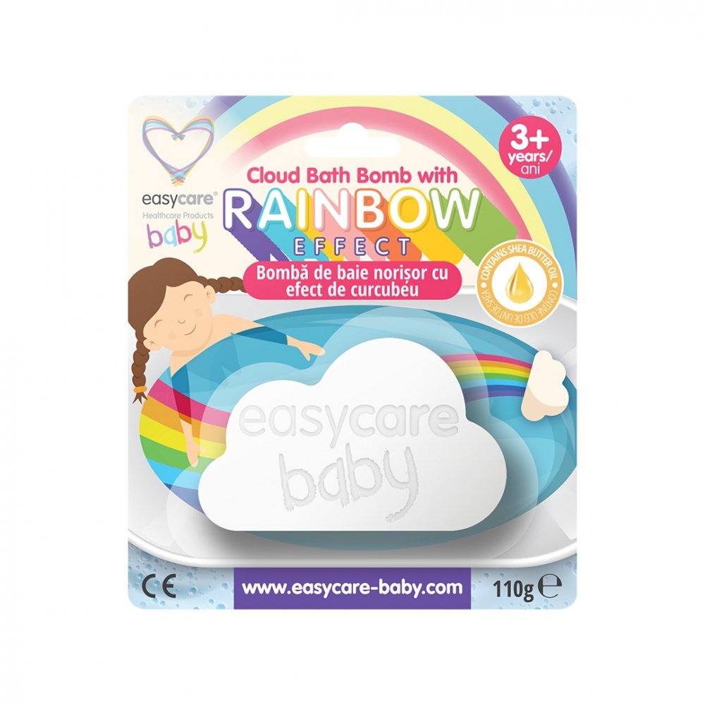 EASYCARE BABY Bomba de baie norisor cu efect de curcubeu 110g