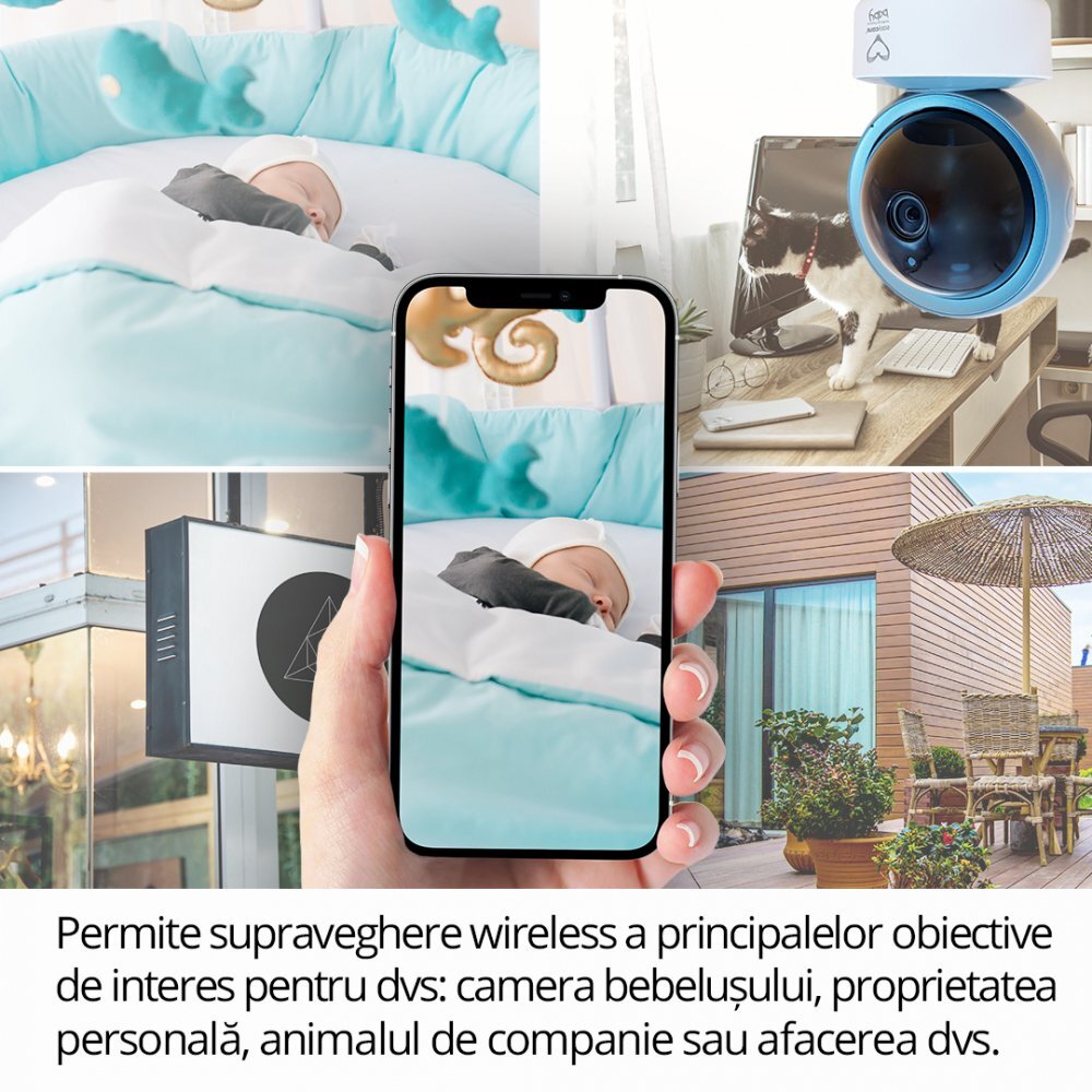 EASYCARE BABY Camera Video WiFi Smart pentru supraveghere