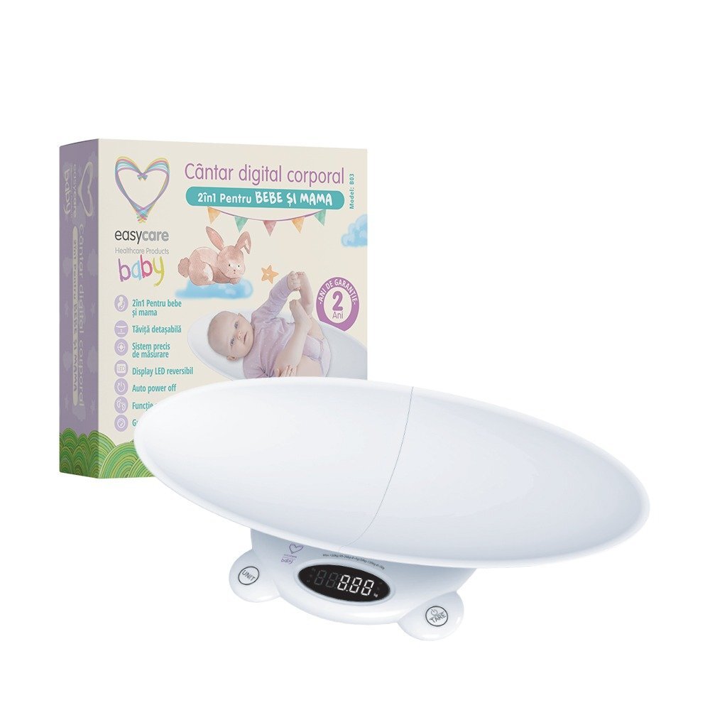 EASYCARE BABY Cantar digital corporal 2in1 pentru bebe si mama