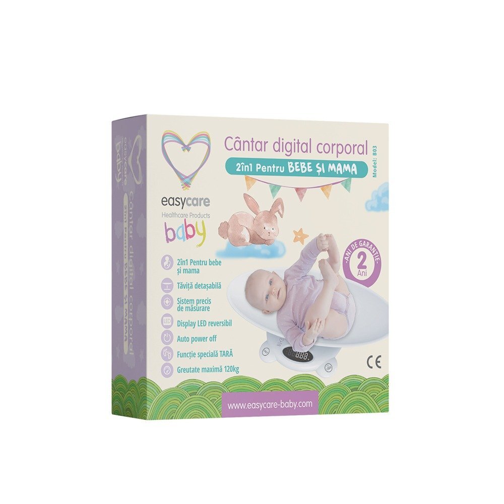 EASYCARE BABY Cantar digital corporal 2in1 pentru bebe si mama