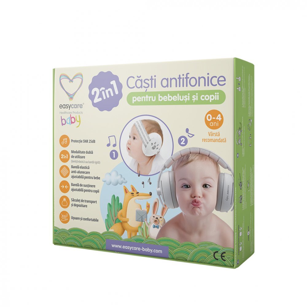 EASYCARE BABY Casti antifonice pentru bebelusi si copii 0-3 ani