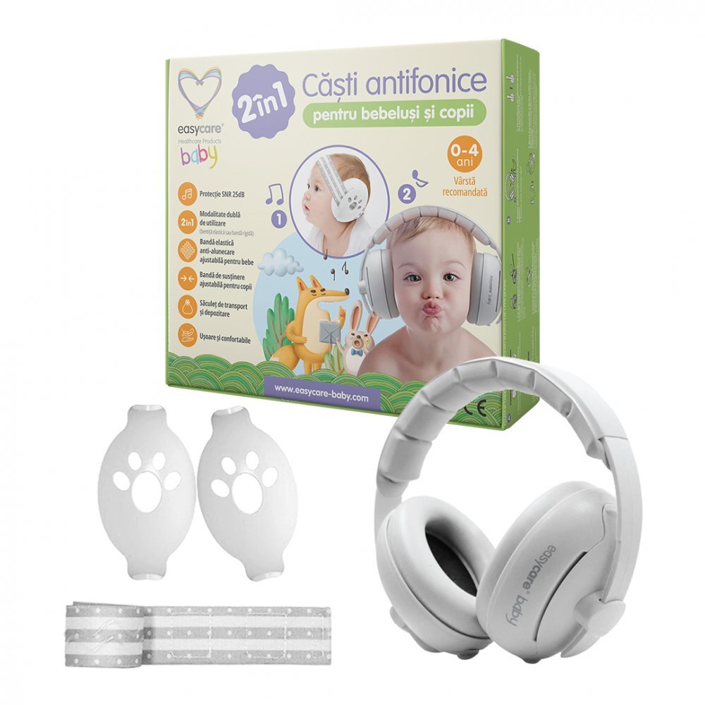 EASYCARE BABY Casti antifonice pentru bebelusi si copii 0-3 ani