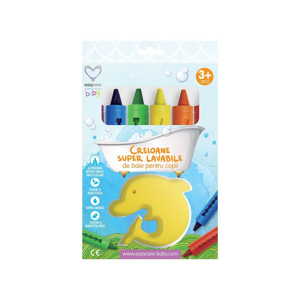EASYCARE BABY Creioane de baie super lavabile 6 buc