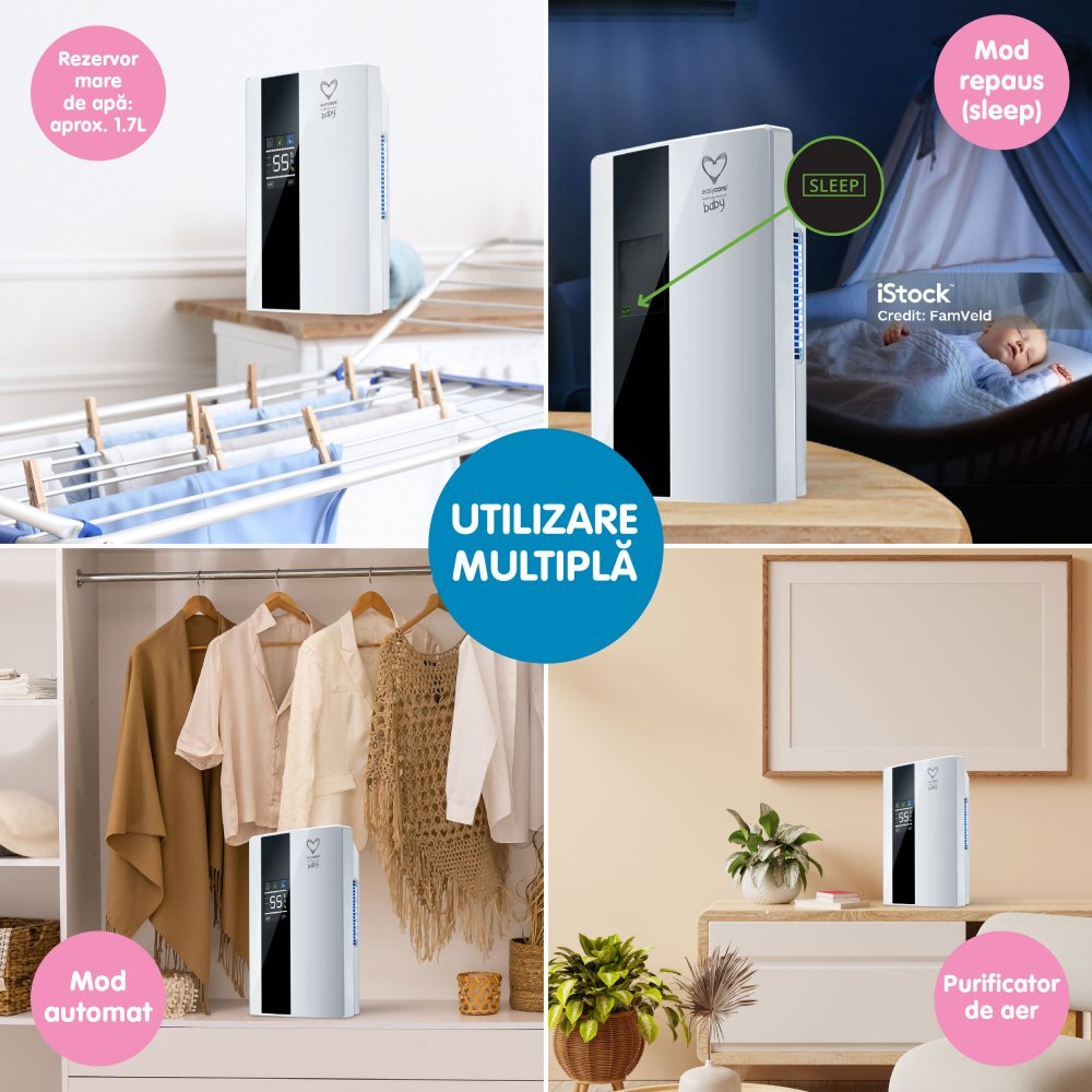 EASYCARE BABY Dezumidificator si purificator de aer 2 in 1