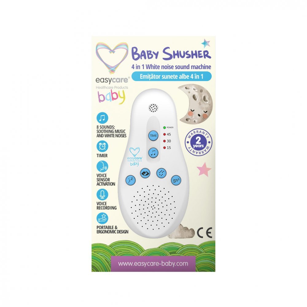 EASYCARE BABY Emitator sunete albe 4 in 1