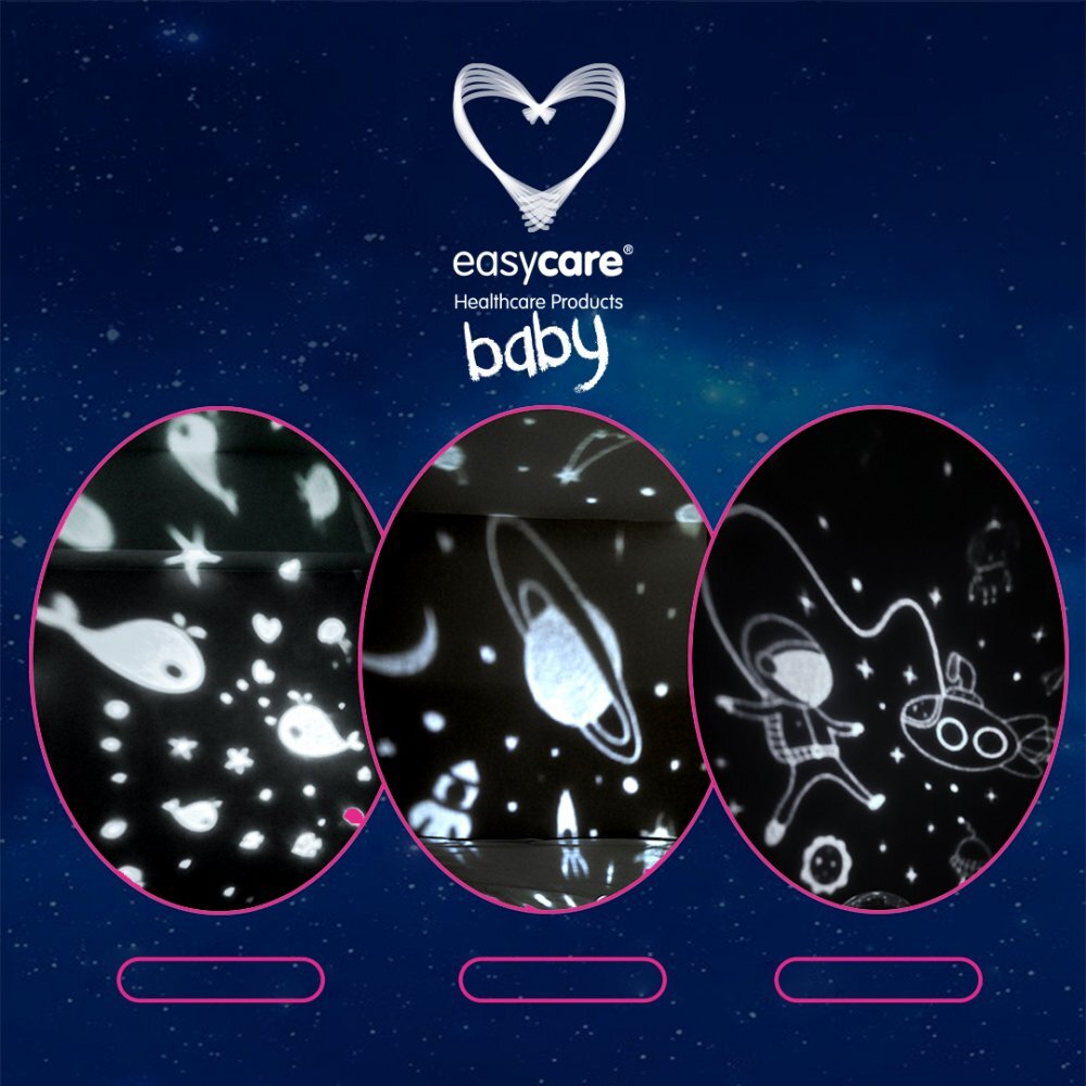 EASYCARE BABY Lampa de veghe Astronaut 3in1 cu proiectii