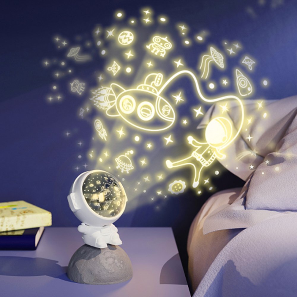 EASYCARE BABY Lampa de veghe Astronaut 3in1 cu proiectii