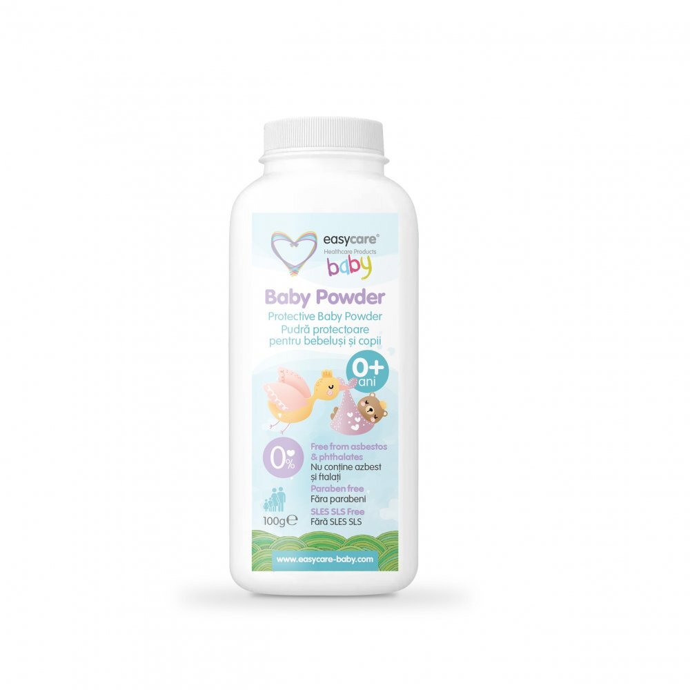 EASYCARE BABY Pudra de talc pentru bebelusi 100g