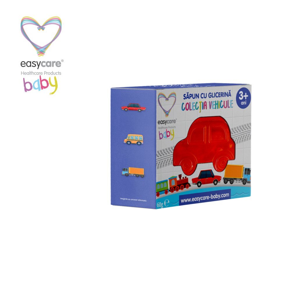 EASYCARE BABY Sapun cu glicerina pentru copii forma Vehicule 60g