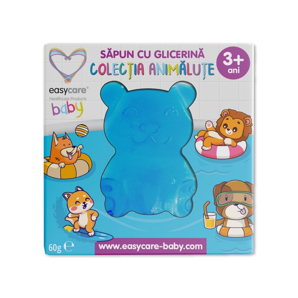 EASYCARE BABY Sapun cu glicerina pentru copii in forma de animale 60 g