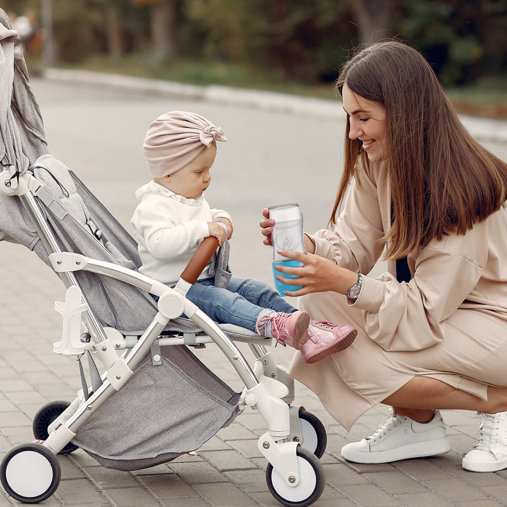 EASYCARE BABY Set 2 in 1 incalzitor electric portabil pentru biberoane si dozator lapte praf