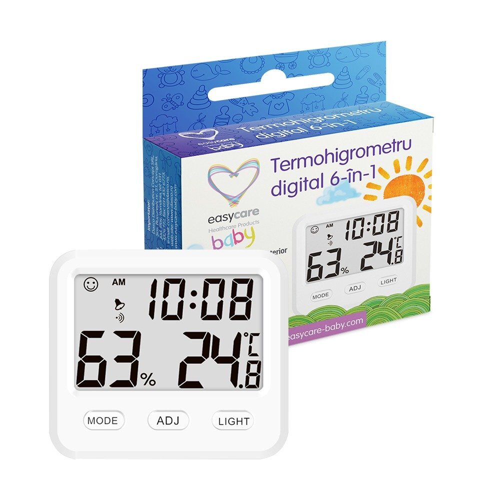 EASYCARE BABY Termohigrometru digital 6in1