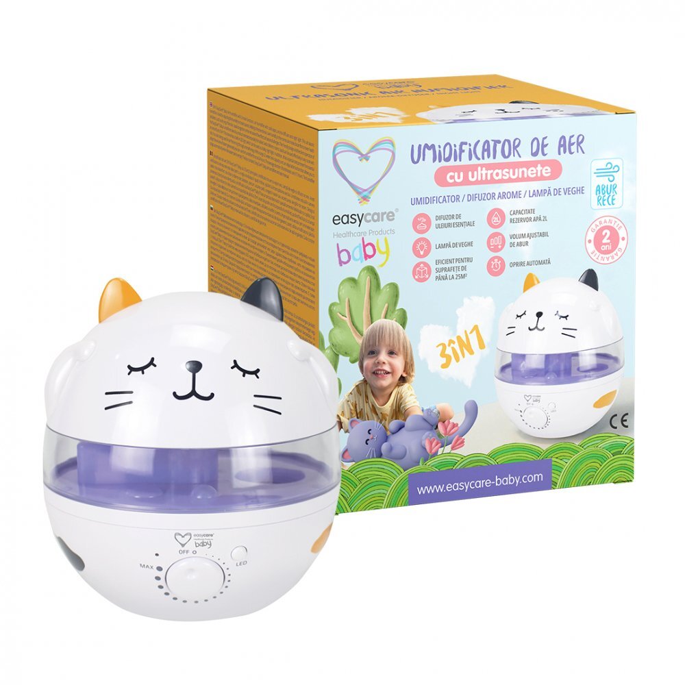 EASYCARE BABY Umidificator ultrasonic 3 in 1 pentru copii