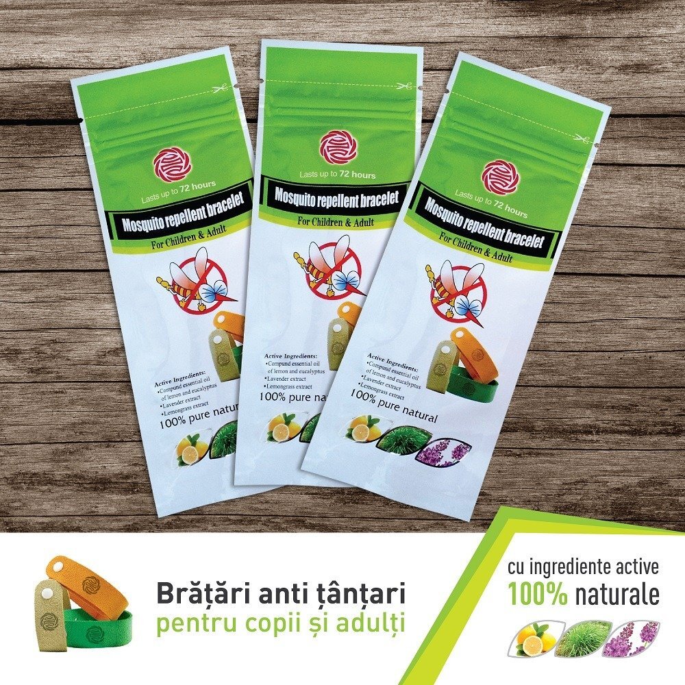 EASYCARE Bratara anti tantari pentru copii si adulti cu ingrediente active 100 naturale