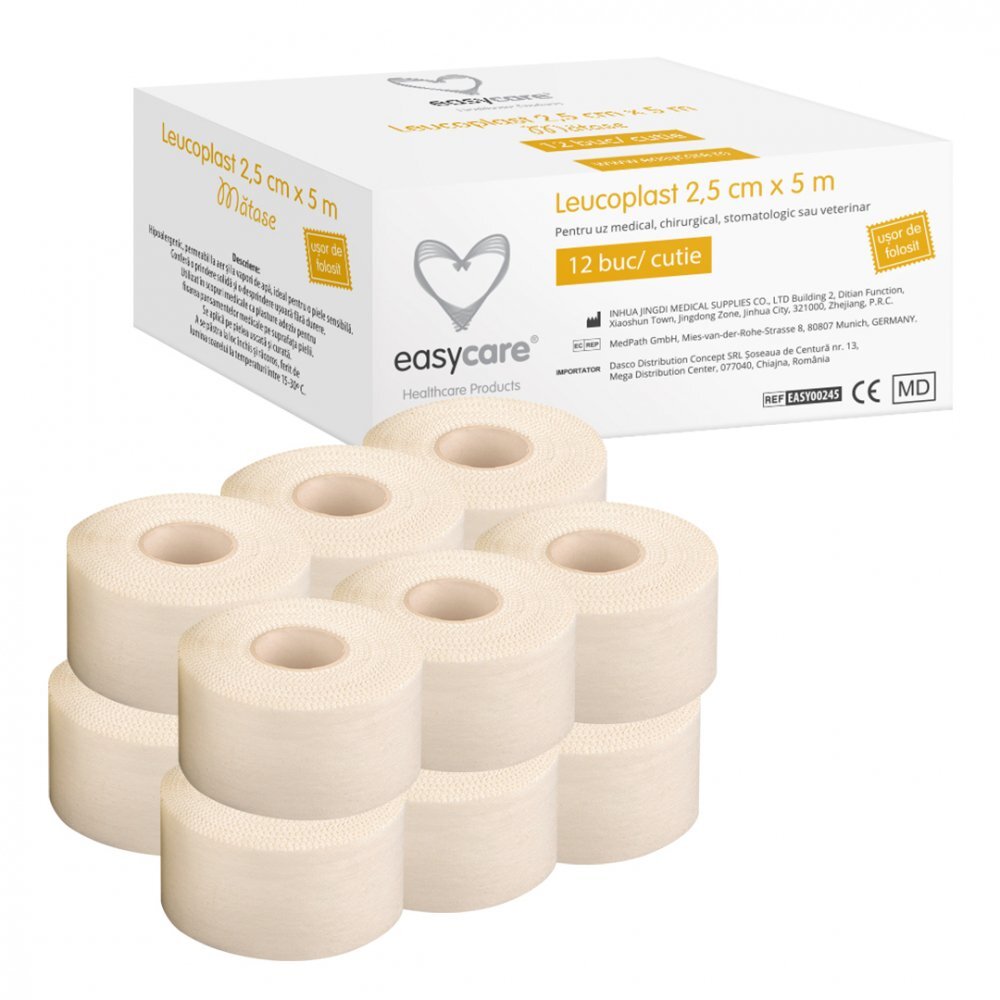 EASYCARE Leucoplast uz medical matase 25cm x 5m 12 rolecutie