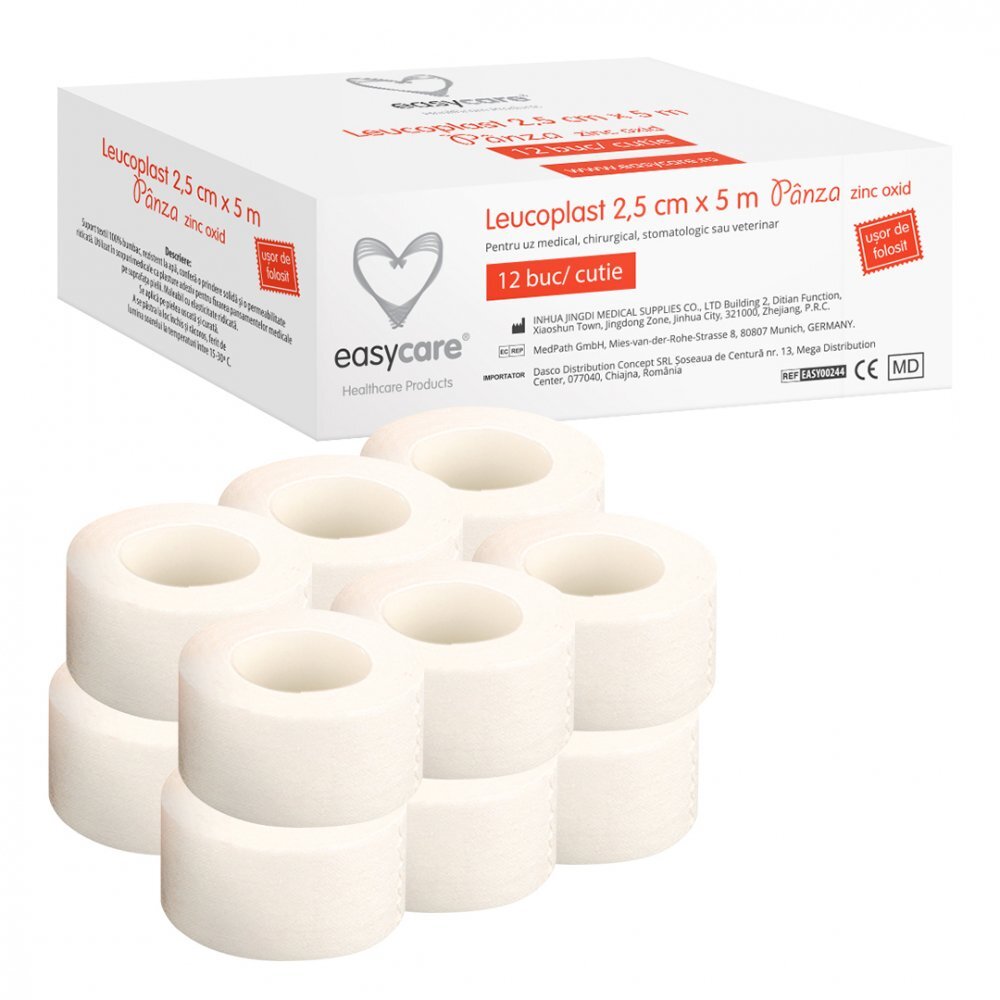 EASYCARE Leucoplast uz medical panza 25cm x 5m 12 rolecutie