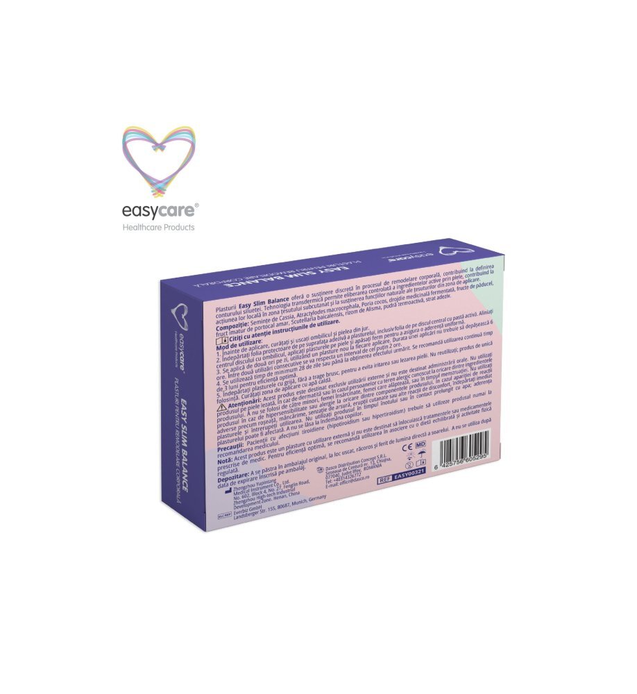 EASYCARE Set 10 plasturi pentru remodelare corporala Easy Slim Balance