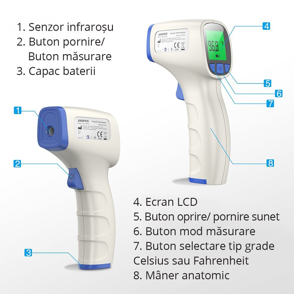 EASYCARE Termometru cu infrarosu non contact model FR 202 Jumper