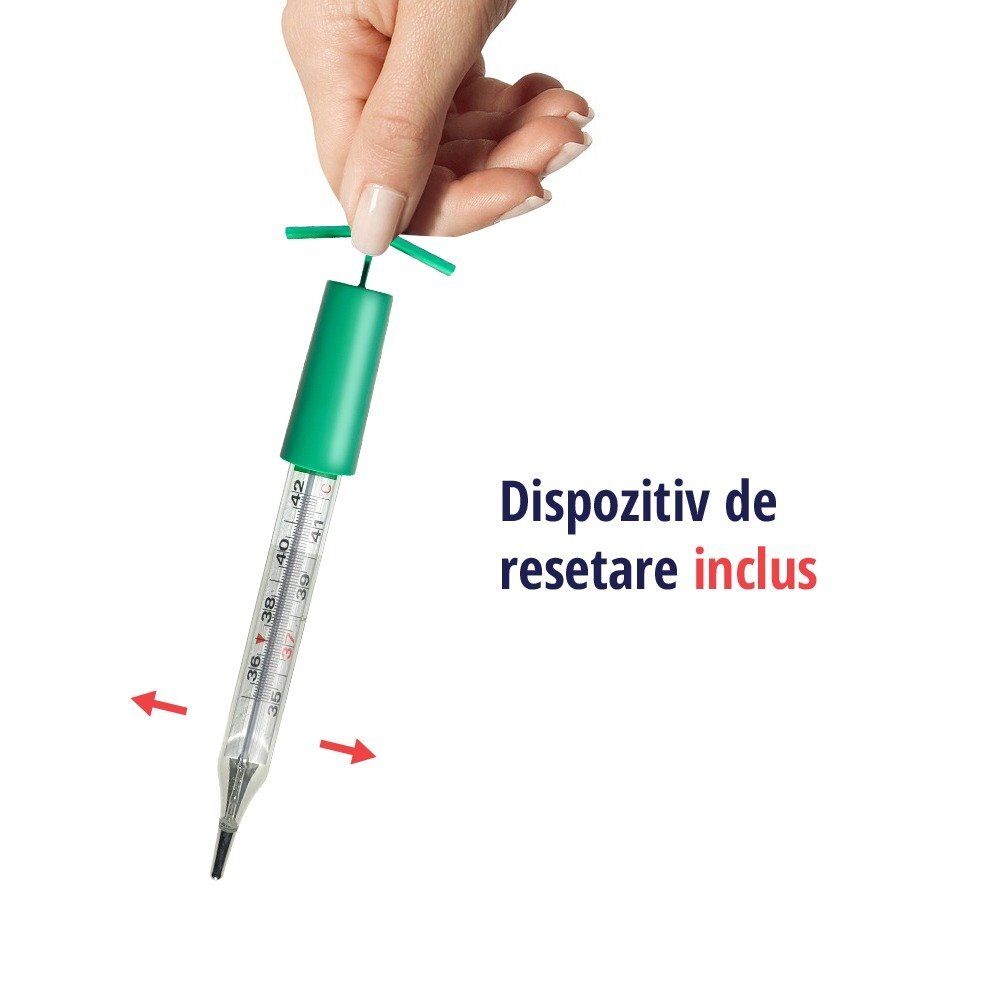 EASYCARE Termometru medical fara mercur clasic din sticla