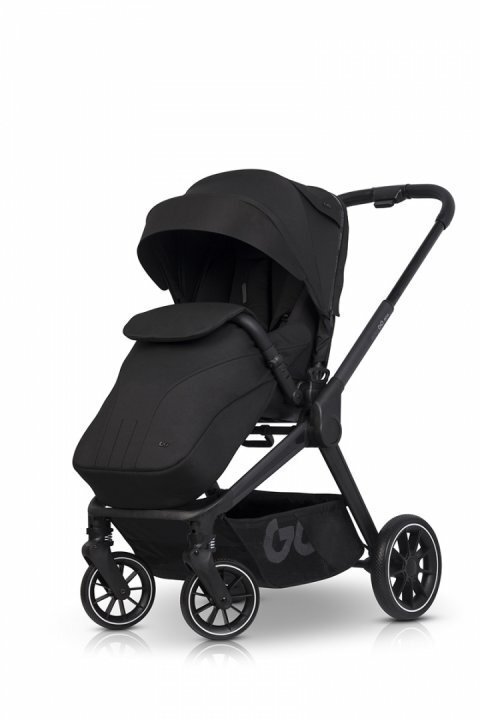 easyGO Carucior 2 in 1 pentru copii Easy Go Reva EbonyBlack pana la 22 kg piese reversibile copertina XXL accesorii incluse
